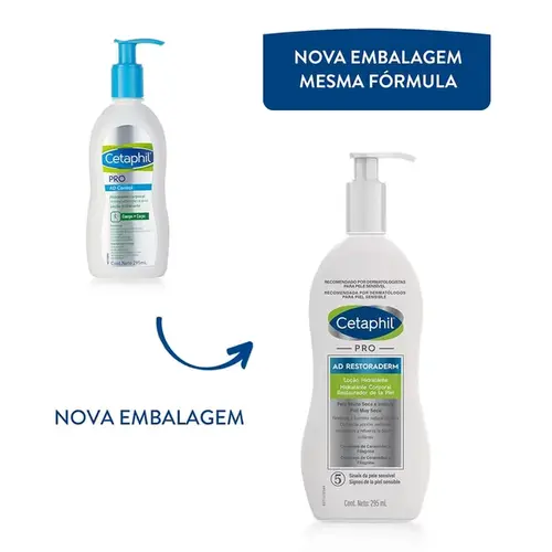 Loção Hidratante Cetaphil Pro Ad Restoraderm Pele Muito Seca e Irritada 295ml