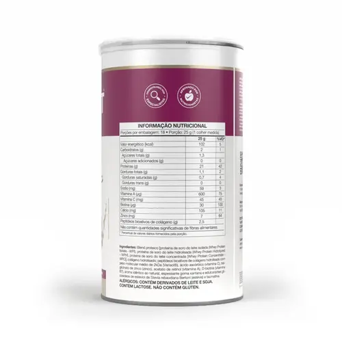 Whey Protein Isofort Beauty Abacaxi com Gengibre 450g - Vitafor