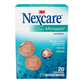 Curativo 3M Nexcare Micropore Redondo 20 Unidades