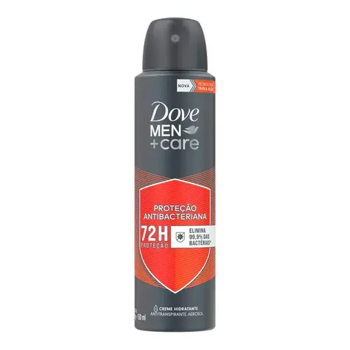Desodorante Dove Men +Care Proteção Antibacteriana Aerosol Masculino 150ml