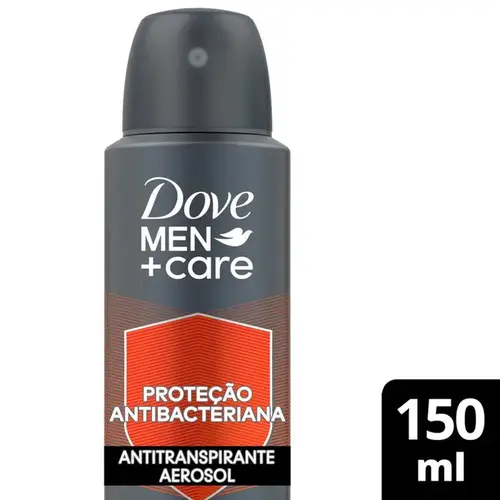 Desodorante Dove Men +Care Proteção Antibacteriana Aerosol Masculino 150ml