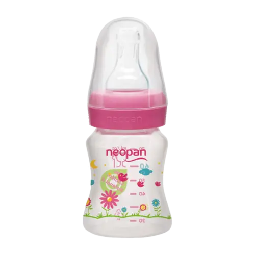 Mamadeira Neopan Panforme Ortodôntica Rosa 0-6 Meses 70ml