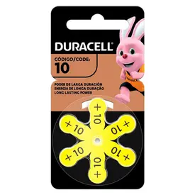 Pilha Duracell Auditiva 10 - 6 Unidades