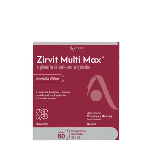 Polivitamínico Zirvit Multi Max 60 Comprimidos