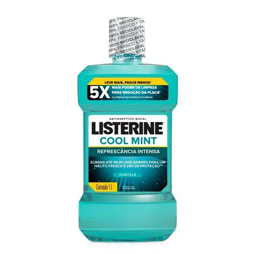 Enxaguante Bucal Listerine Cool Mint Refrescancia Intensa 1L
