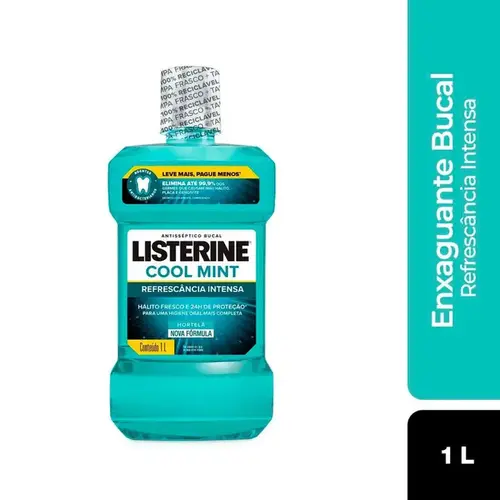 Enxaguante Bucal Listerine Cool Mint Refrescancia Intensa 1L