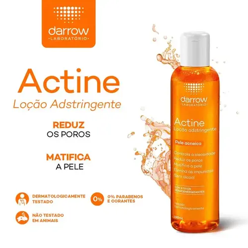 Loção Adstringente Facial Actine Pele Acneica 190ml