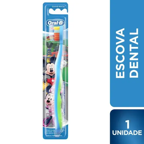 Escova de Dente Infantil Oral B Stages Mickey 1 Unidade