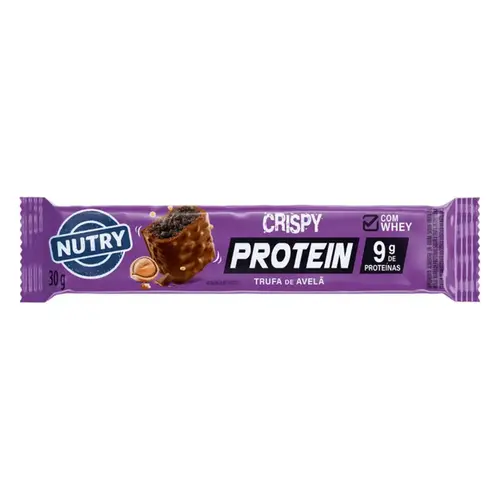 Barra de Proteína Nutry Crispy Protein Trufa de Avelã 30g