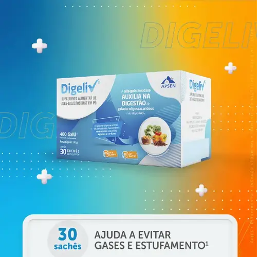 Digeliv 400GalU - 30 Sachês de 2g Cada