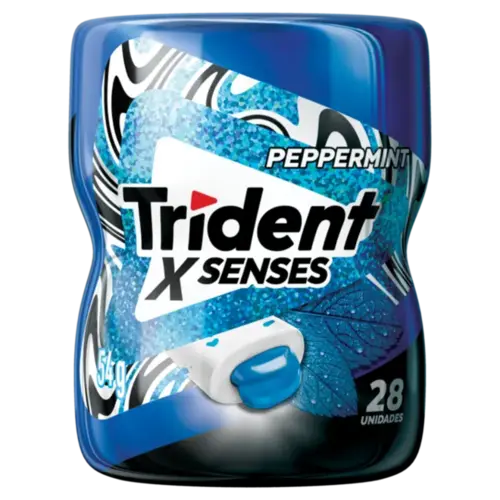 Chiclete Trident X Senses Peppermint 54g