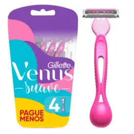 Aparelho de Depilação Gillette Venus Suave 4 Unidades