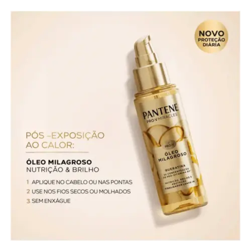 Leave-In Finalizador Pantene Óleo Milagroso 95ml