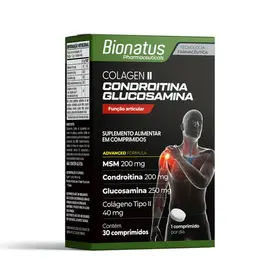 Colagen II Condroitina + Glucosamina 30 Cápsulas - Bionatus