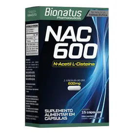 Nac - N-Acetil-L-Cisteína 600mg 15 Cápsulas - Bionatus