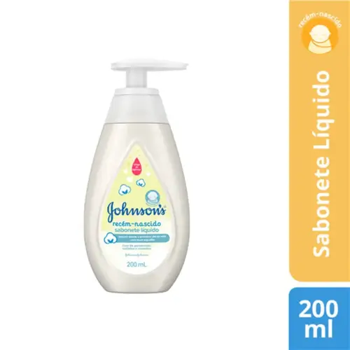 Sabonete Líquido Infantil Johnson's Baby Recém-Nascido 200ml