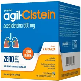 Agil-Cistein - Acetilcisteína 600mg 16 Envelopes