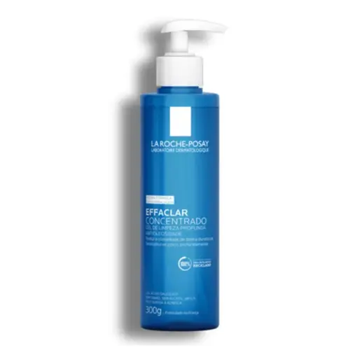 Gel de Limpeza Facial La Roche-Posay Effaclar Concentrado Pele Oleosa a Acneica 300g