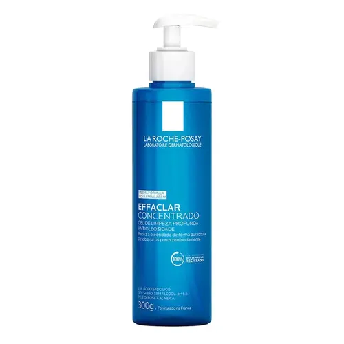 Gel de Limpeza Facial La Roche-Posay Effaclar Concentrado Pele Oleosa a Acneica 300g