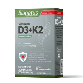 Vitamina D3 2000ui + K2 - 30 Cápsulas - Bionatus