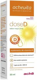 Vitamina D - Dose D 200UI Sabor Maçã Verde 20ml