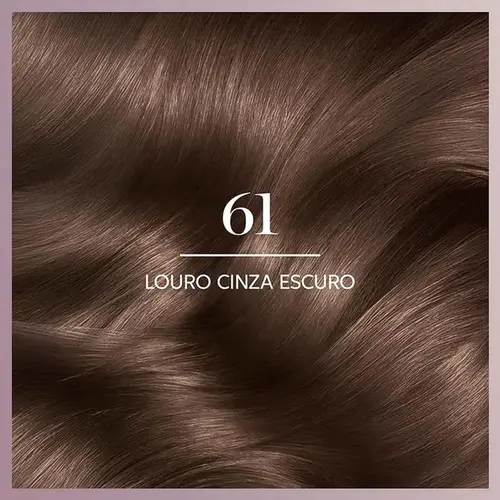 Tinta de Cabelo Koleston Deluxe 61 Louro Cinza Escuro Sem Amônia