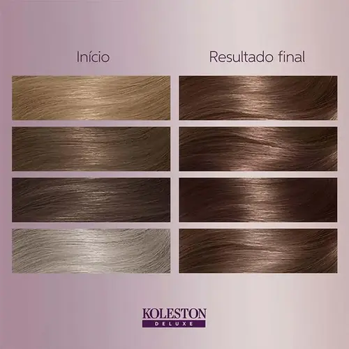 Tinta de Cabelo Koleston Deluxe 61 Louro Cinza Escuro Sem Amônia