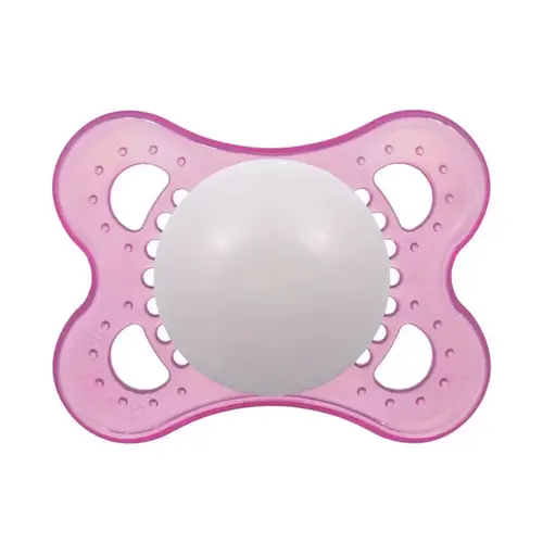 Chupeta MAM Original Rosa SkinSoft Bico Simétrico Nº1 0-6 Meses - 1 Unidade