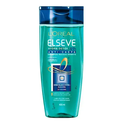 Shampoo Elseve Anticaspa Hydra Detox 48h 400ml - L'Oréal Paris