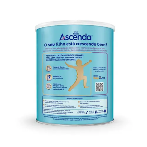 Suplemento Alimentar Ascenda Sem Sabor 800g