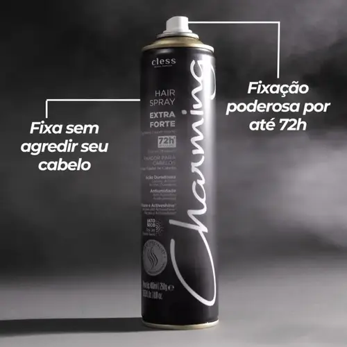 Spray Fixador de Cabelo Cless Charming Extra Forte 400ml