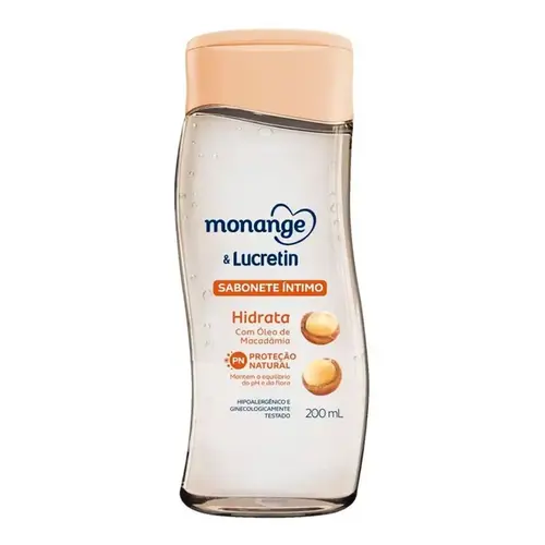 Sabonete Líquido Íntimo Monange & Lucretin Hidrata 200ml
