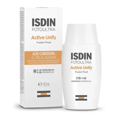 Creme Clareador Isdin FotoUltra Active Unify Fusion Fluid FPS99 50ml