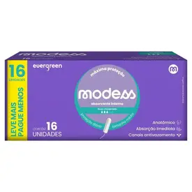 Absorvente Modess Interno Médio Com 16 Unidades