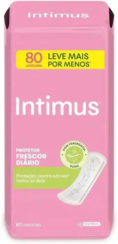Protetor Diário Intimus Frescor Diário com Perfume 80 Unidades