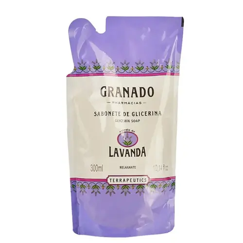 Refil Sabonete Líquido Granado Terrapeutics Lavanda 300ml