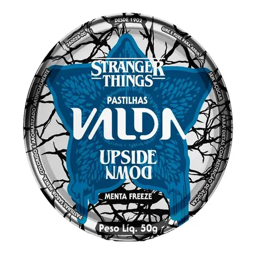 Pastilhas Valda Stranger Things Menta Freeze 50g
