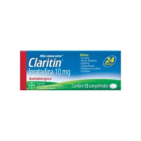 Claritin - Loratadina 10mg 12 Comprimidos