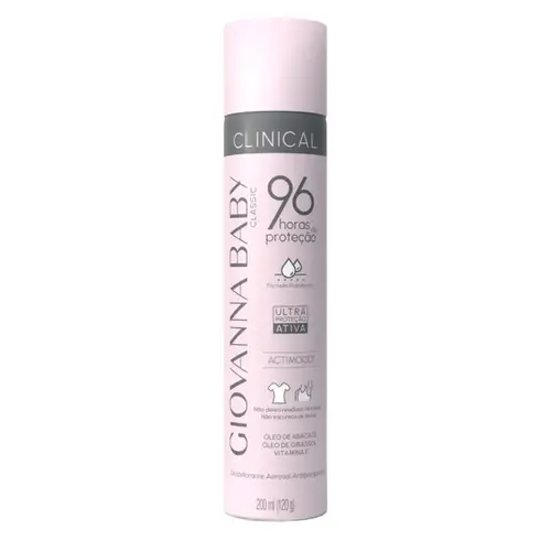 Desodorante Giovanna Baby Clinical Classic Antitranspirante Aerossol 200ml