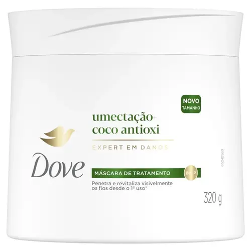 Máscara de Tratamento Dove Umectação + Coco Antioxidante 320g