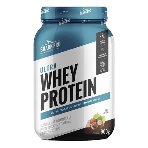 Whey Ultra Whey Shark Pro Chocolate com Avelã 907g