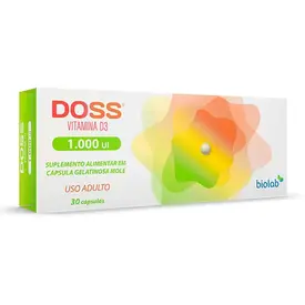 Vitamina D - Doss 1.000UI 30 Cápsulas Moles