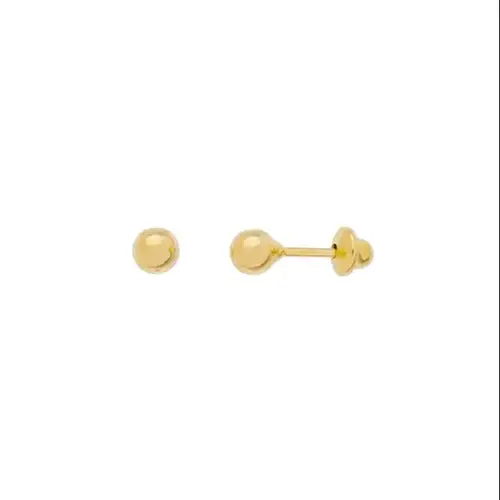 Brinco New Star Pequeno Folheado Ouro 1 Par