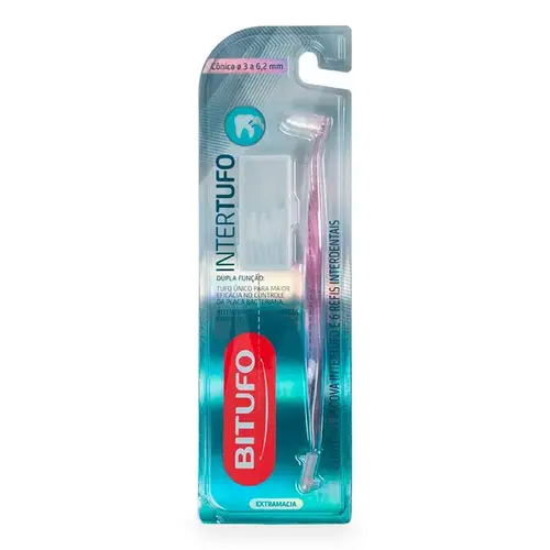 Escova InterDental Bitufo Intertufo Cônica 3 a 6,5mm + 6 Refis Interdentais