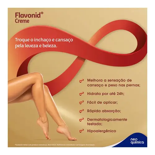 Creme Hidratante Para Pés e Pernas Cansadas Flavonid 200g