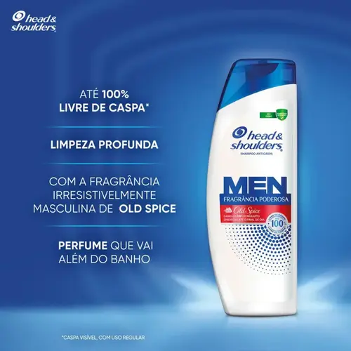 Shampoo Head & Shoulders Men Anticaspa Fragrância Poderosa Old Spice 400ml