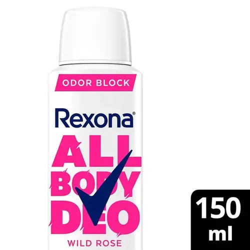Desodorante Corporal Rexona All Body Deo Wild Rose 150ml Aerossol