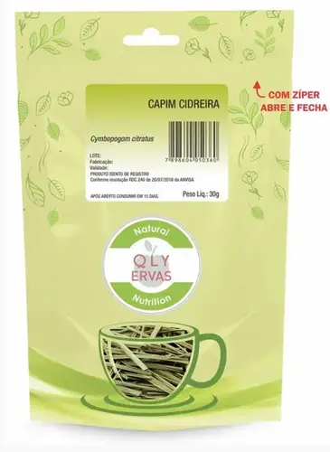 Chá Qualy Ervas Capim Cidreira 30g