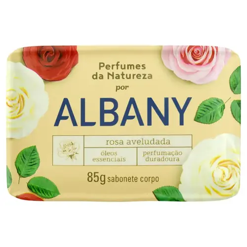 Sabonete em Barra Albany Rosa Aveludada 85g