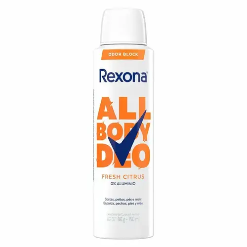Desodorante Corporal Aerosol Rexona All Body Deo Fresh Citrus 150ml
